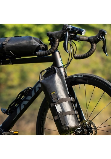 Willowhaven Road Bisiklet Çok Fonksiyonlu Ön Çatal Çantası Tpu Dağ Bisikleti Uzun Mesafe Seyahat Çantası Haki