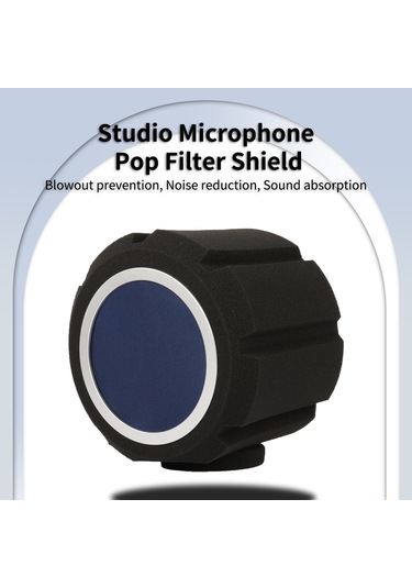 Lemestar Mikrofon Gürültü Engelleme Kalkanı - A Tipi Sponge Ses Koruyucu Kılıf, Kayıt/canlı Yayın/sanat İçin Gürültü Azaltıcı, Gürültü Engelleme Ve Echo Önleyici Fonksiyonlu Koruyucu