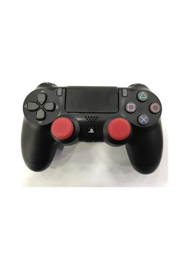 Kontorland PS4 Uyumlu Ps3 Analog Koruyucu Lastik 4 Lü Kırmızı