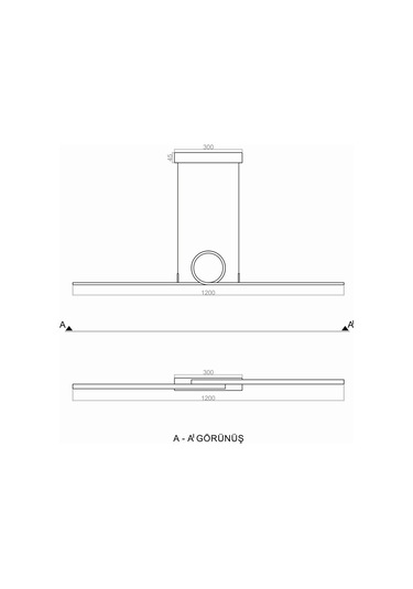 Tra36002 Eco 120 Cm Led Avize Sarkıt Döndü