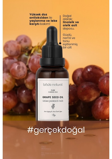 Bade Natural Saf Soğuk Sıkım Üzüm Çekirdeği Yağı 30 ML