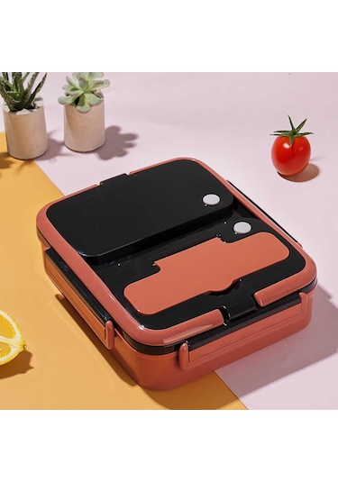 Cooker 1392-2 Çelik Hazneli 3bölmeli Beslenme Kutusu Sefer Tası