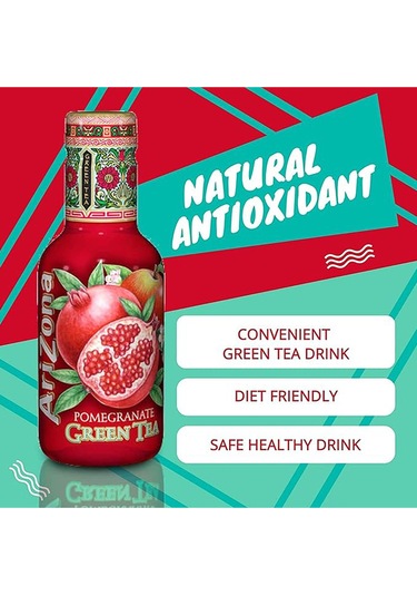 Arizona Pomegranate Green Tea 450ml - Karışık Meyve Aromalı Yeşil Çay