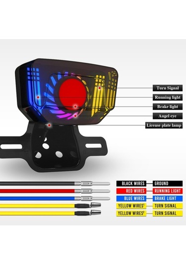 Ebitda Suzuki Gn İçin Nefes Alan Drl Led Arka Lambası, Fren Strobe, Animasyonlu