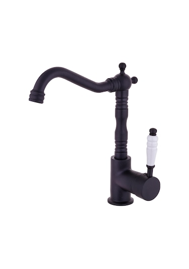 Fkn Mix Porselen Rustik Siyah Eviye Bataryası