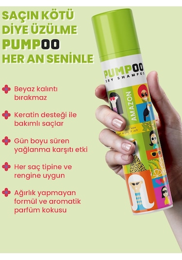 Pumpoo Amazon Kuru Şampuan 200 ML