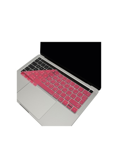 Arapça Klavye Macbook Pro Kılıfı A1706 A1989 A2159 A1707 A1990 Uk Enter İle Uyumlu Açık Pembe