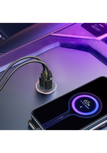 Ximistore9 Araç Şarj Cihazı - Çift Portlu Hızlı Şarj Qc3.0+pd30w - 12-24v Uyumlu