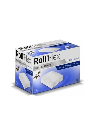 Roll Steril Gaz Kompres 7.5Cm X 7.5Cm 100'Lü 22 Tel 5 Kutu
