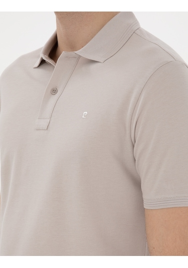 Pierre Cardin Erkek Taş Tişört Basic 50302561-vr049 Taş