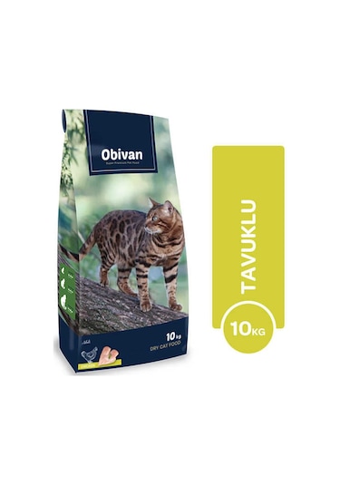 Obivan Adult Cat Tavuklu Kedi Maması 10 Kg