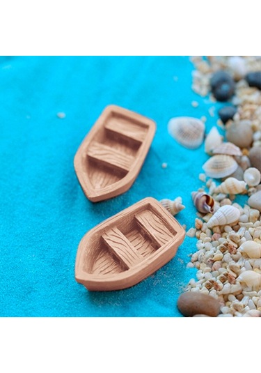 Sones Retro Ahşap Tekne Modeli Reçine El Sanatları Aksesuarları, Boyut: Büyük