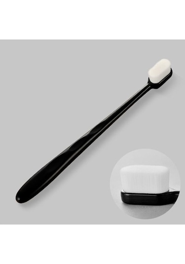 Sones 10 Adet Nano İpek Yumuşak Kıl Bağımsız Paketleme Taşınabilir Çift Diş Fırçası, Özellikler: Beyaz Dalga