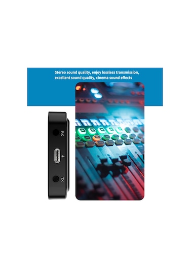 Cbtx Bt-22 Bluetooth 5.1 Ses Alıcı Verici Mikrofon İle 3.5mm Aux Rca Jack Kablosuz Stereo Adaptör Araba