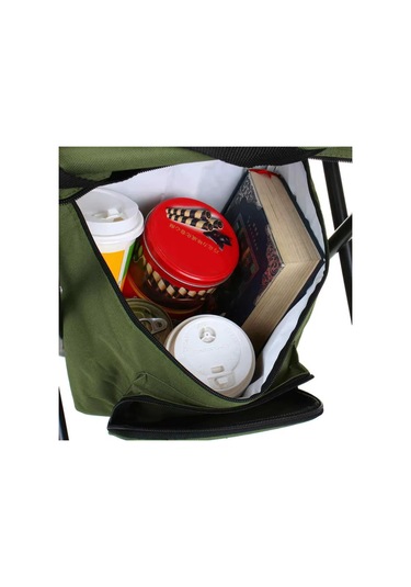 3'ü 1 Arada Açık Katlanır Sandalye Buz Arkalığı İle Taşınabilir Yüksek Yük One Size Multicolor Çok Renkli