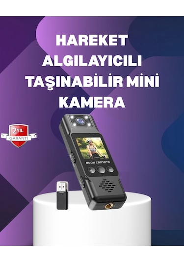 Buğz 180 Dönebilen Lensli 1080p Mini Kamera