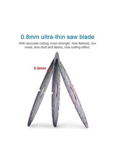 Maiyame Diamantlı Kesim Bladesi: 100mm, 20mm İç Çapı, 0.8mm Kalınlık, Levha/çelik/marble Kesimi, 1 Adet Paket