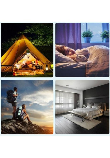 Bloomnest Mor Işık Elektrik Şoklu Sivrisinek Öldürücü, Taşınabilir Kamp Işığı