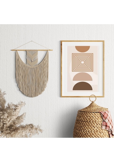 3'lü Bohem Geometrik Desen Foreks Tablo