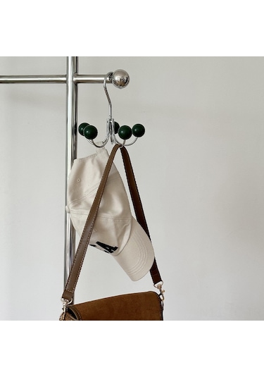 Skycity Ev İçi Çok Amaçlı Demir Döner Kanca - Delik Açmayan, İz Olmayan Gardırop/banyo/odalar İçin Kurulama Kolay 5 Kanca Siyah Diğer