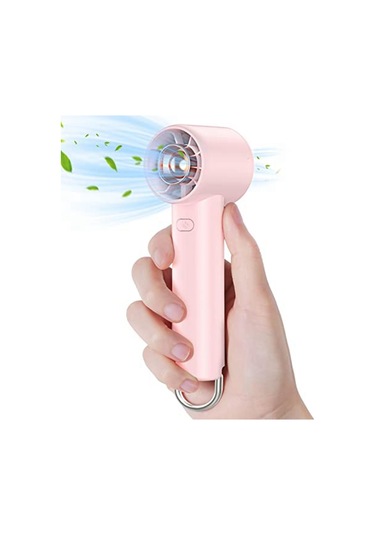 Ambition Pembe El Fan, 3 Hızlı Mini Taşınabilir Fan, Ultra