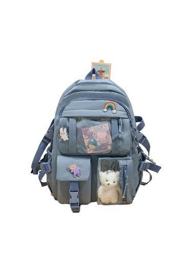 Gençler İçin Şık Ve Konforlu Sırt Çantaları, Ortaokul Ve Lise Öğrencilerine Özel Tasarım, Dayanıklı Ve Ergonomik Okul Çantası Modelleri MAvi