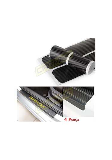 Peugeot 405 Karbon Kapı Eşiği Sticker (4 Adet)