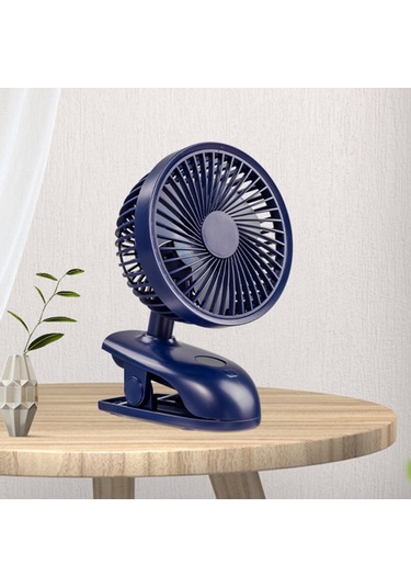 Led Ekranlı F601 Çok Fonksiyonlu Klipsli Elektrik Fan Blue