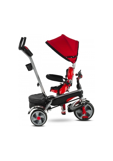 Babyhope Star Üç Teker Bisiklet Bh-9500 Ebeveyn Kontrollü Şişme E Gri