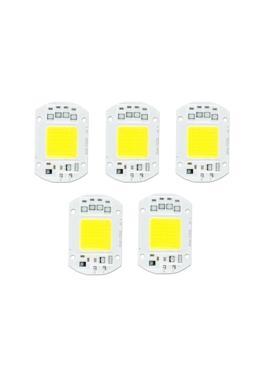 Powerled Cob Led 100w 220v Ac Projektör Çip Beyaz Işık 5 Adet