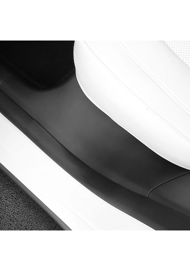 Tesla Model Y 1 Çift Abs Kapı Eşiği Arka Kapı Giriş Muhafızları Mat Araba İç Aksesuarları