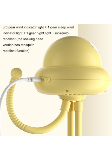 Sallanan Kafa Puset Fanı Yapraksız Ahtapot Dilsiz Taşınabilir Mini Fan Sallanan Kafa Versiyonu Pembe