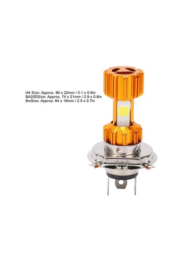 Besthome1 18w 6500k Cob Led Araç Motosiklet Farı Ampülü 1300lm Hızlı Kurulum Dayanıklı Beyaz Işık