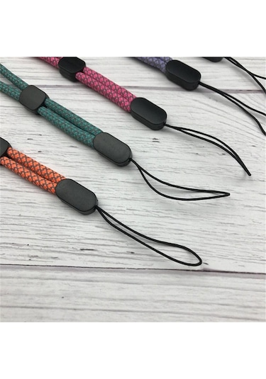 Turuncu Bileklikler Cep Telefonu Zinciri Ayarlanabilir Telefon Bilek İpi Cep Telefonu Askısı Anahtarlıklar