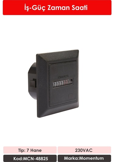 Momentum İş Güç Zaman Saati 7 Hane 230VAC MCN-48825