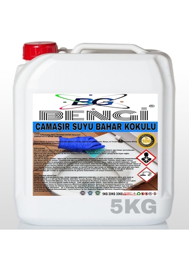 Çamaşır Suyu Bahar Kokulu 5 Kg Tekli
