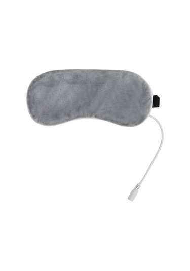 Lichen Elektrikli Isıtmalı Göz Maskesi, Usb Isıtıcı Göz Maskesi, Gri