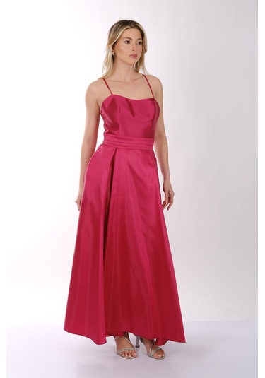 Abiye Elbise Dori 00kb7078 Vişne