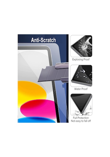 Apple Uyumlu iPad  2022 10.9 10.nesil Fuchsia Cam Ekran Koruyucu