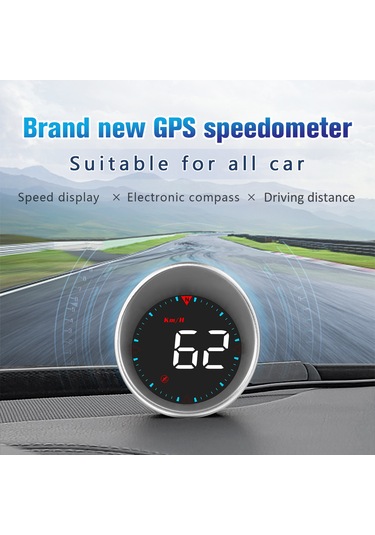 Maiyame G5 Araba Hud Görüntüleyici: Hız, Kilometre, Pusula, Gps İkonu Hız Ve Yorgunluk Alarmı Km/h/mph Dönüştürme Usb İle Kolay Kurulum