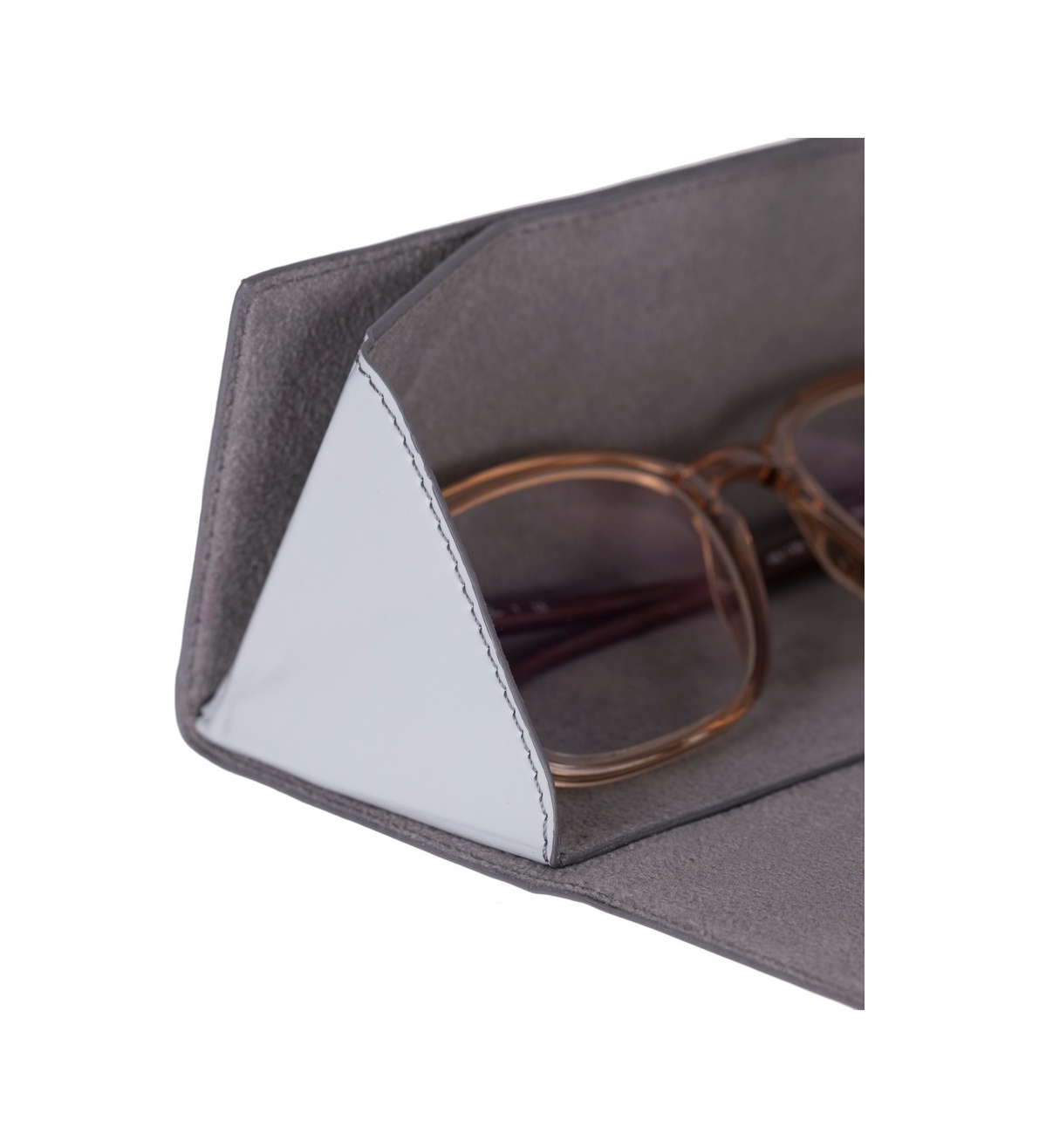 Plm Smart Glass Deri Gözlük Kılıfı H104 Bebek Mavi
