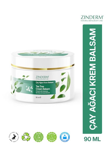 Zinderm Çay Ağacı Yağı Kremi Balsamı 90 ML