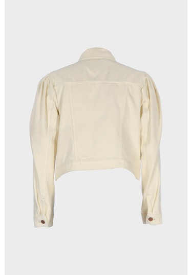 Kadın Ekru Slim Fit Jean Ceket C 4538-237 Ekru