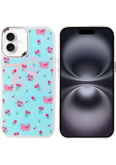 Ardemix İphone Uyumlu 16 Kılıf Airbag Tasarımlı Ardx Hadra Kapak - Kalp Kalp