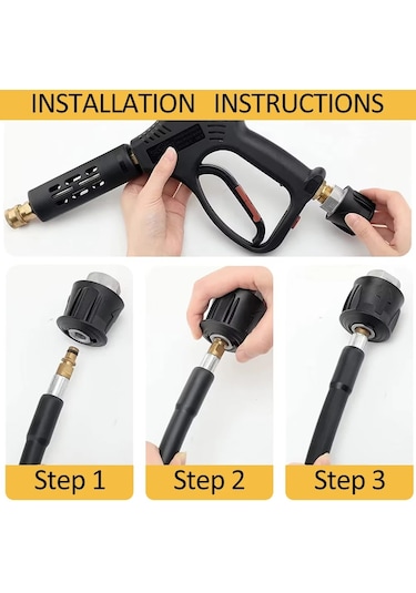 Karcher Uyumlu İçin Metal Basınçlı Yıkama Hortumu Konnektörü Dönüştürücü Güç Yıkama Çıkış Adaptörü M22 Karcher Uyumlu Bosch Nilfisk Yüksek Basınçlı Yıkama Hortumu