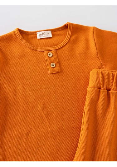 Aysbebe Erkek Çocuk Şortlu Kaşkorse Takım Kısa Kollu Kiremit