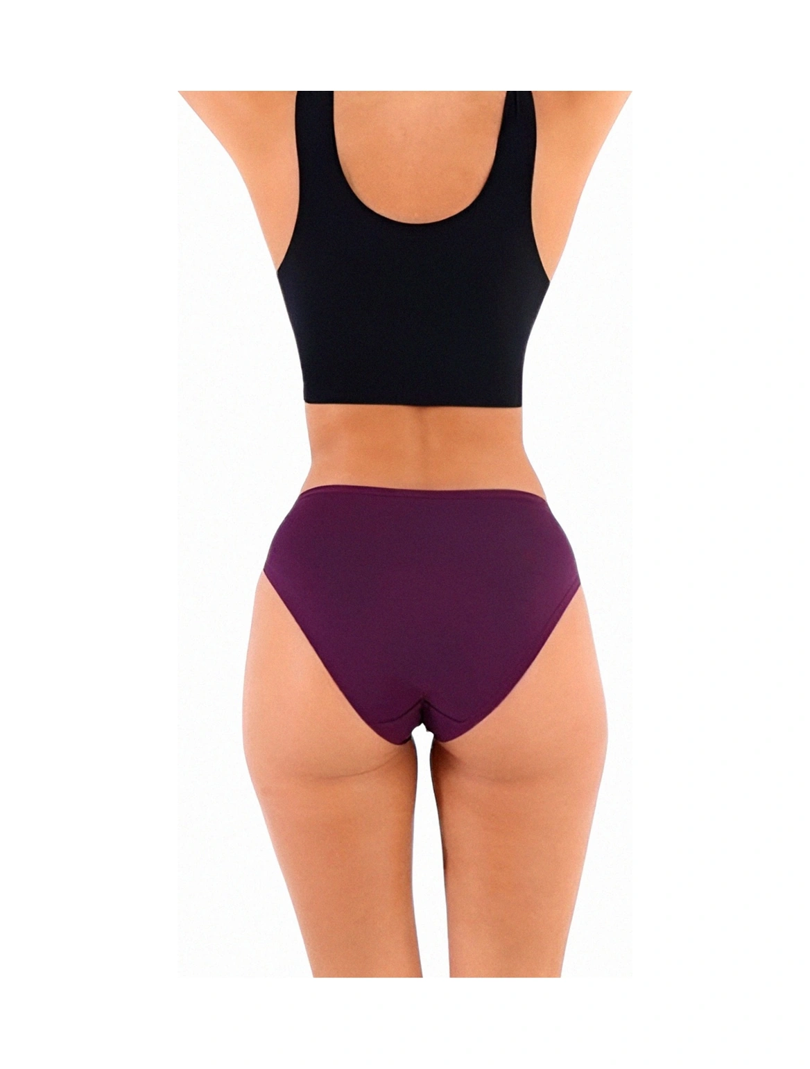 Tezzgelsin Kadın Pamuklu Penye Süprem Kumaş Bikini Külot Kadın Bikini Külot 6 Adet Mor