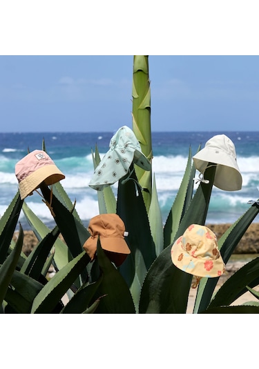 Lassig Bucket Hat Flowers Uv Korumalı Şapka Vanilla Krem