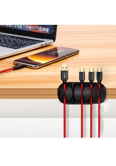 3B Trend 3'Lü Set 5 Kanallı Kablo Tutucu Düzenleyici Sabitleyici