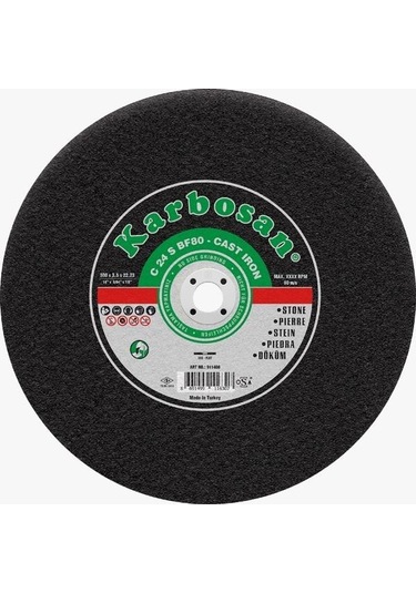 Karbosan 400x4.0x40 Düz Tip Sc Sabit Tezgah Kesme Diski C 24 S Bf80